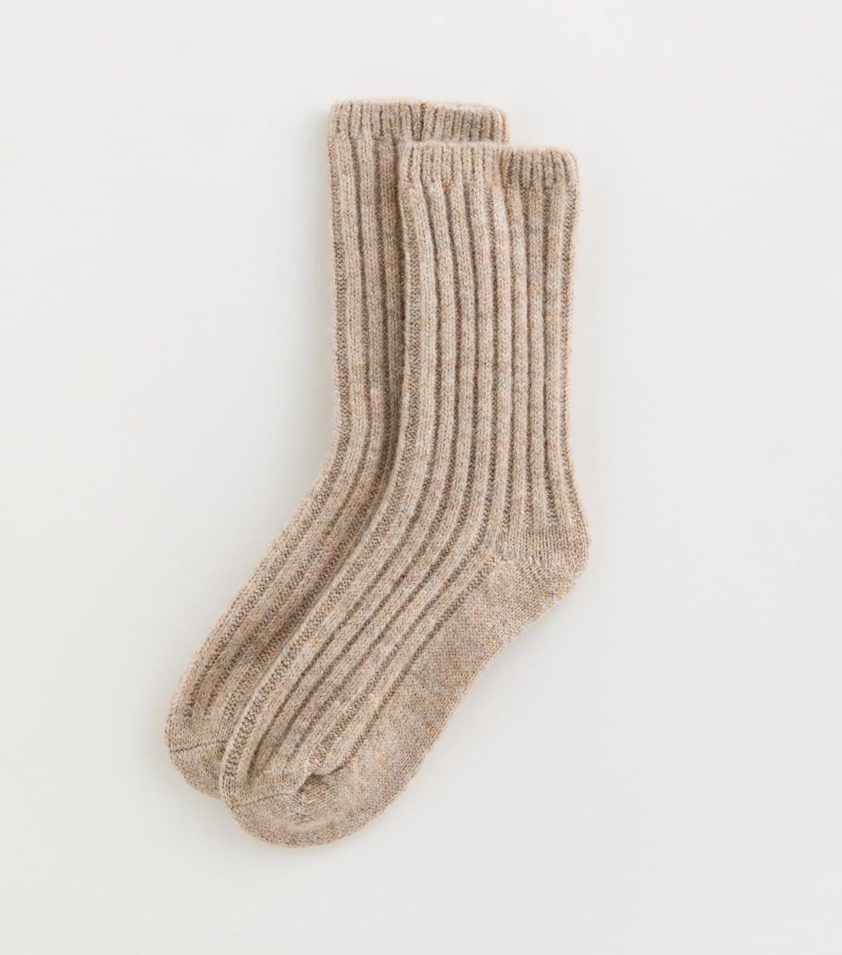 New Look Camel Chunky Rib Knit Ankle Socks New Look