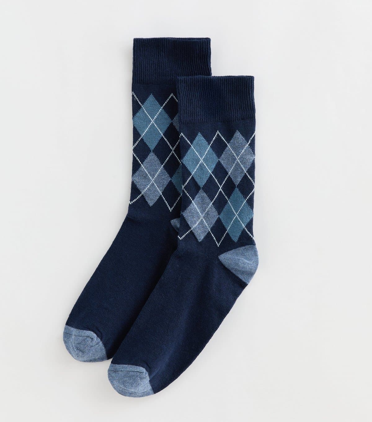 New Look New Look Men's Blue Argyle Ankle Socks