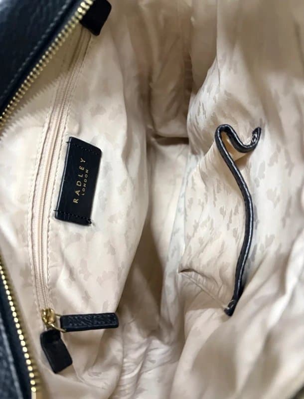 Radley Radley “Borough Mews” Black Leather Tote Bag