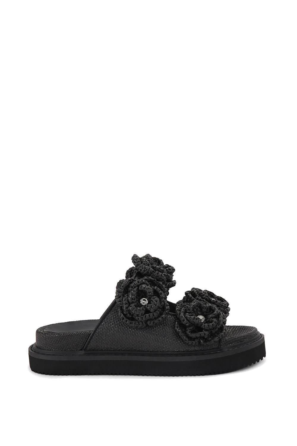 KG Kurt Geiger KG Kurt Geiger Women's 'Sonnet Footbed' Sandals in Black