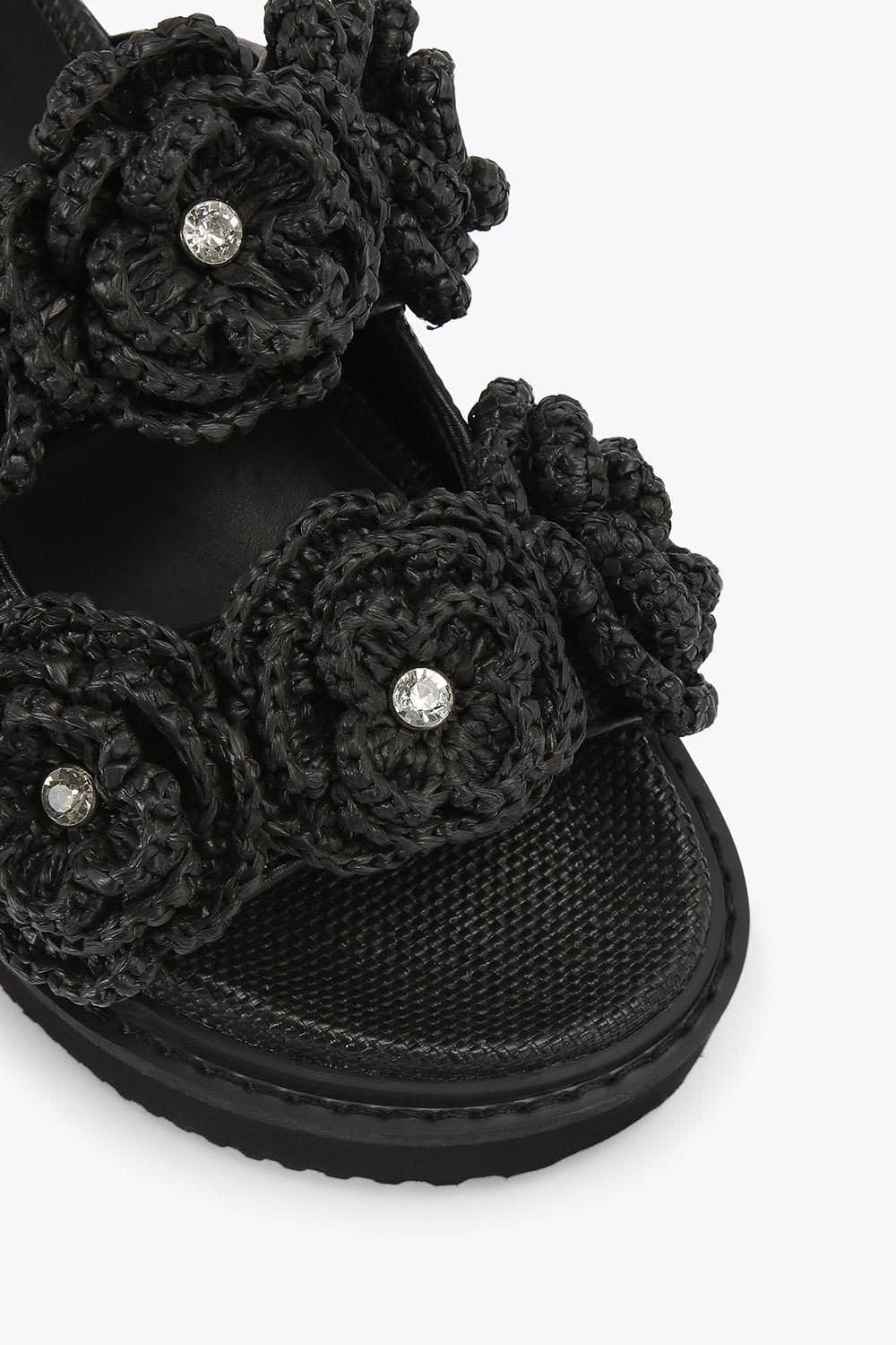 KG Kurt Geiger KG Kurt Geiger Women's 'Sonnet Footbed' Sandals in Black - 4