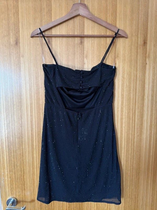 ASOS Design ASOS Black Embellished Mini Dress – Size 12