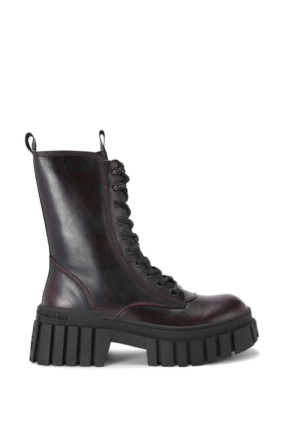 KG Kurt Geiger KG Kurt Geiger Women's 'Tegan Lace Up' Boots in Wine