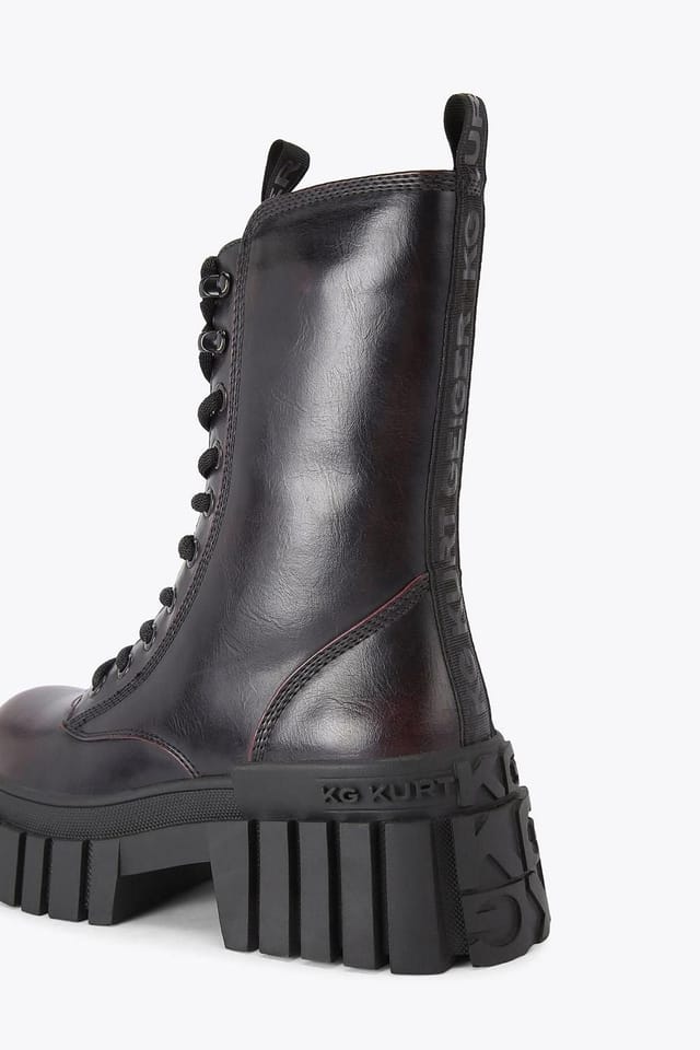 KG Kurt Geiger KG Kurt Geiger Women's 'Tegan Lace Up' Boots in Wine - 3