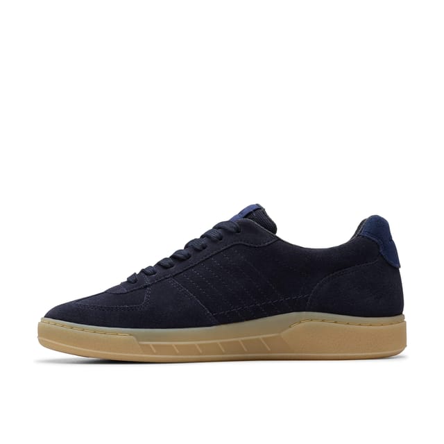 Clarks Clarks Men's Craft Rally Ace Navy Combination Trainers, Lace Up in Blue - 2