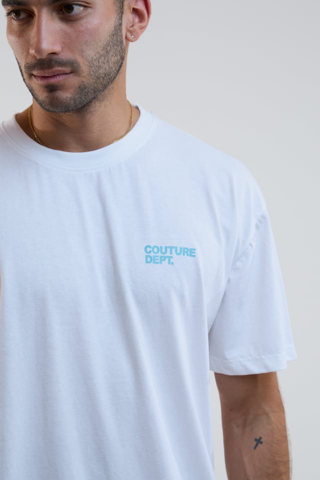 BCouture BCouture Men's Oversized Cotton T-Shirt in White - 3