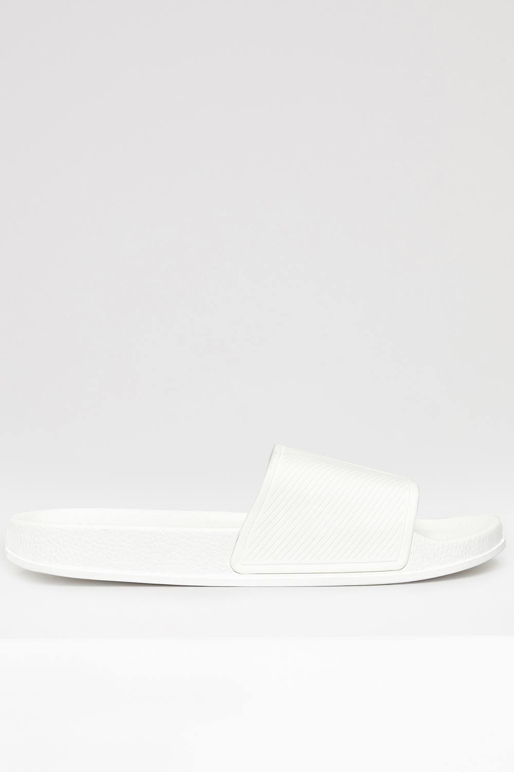 Threadbare Threadbare Men's Lightweight Cushioned Sliders in White - 1