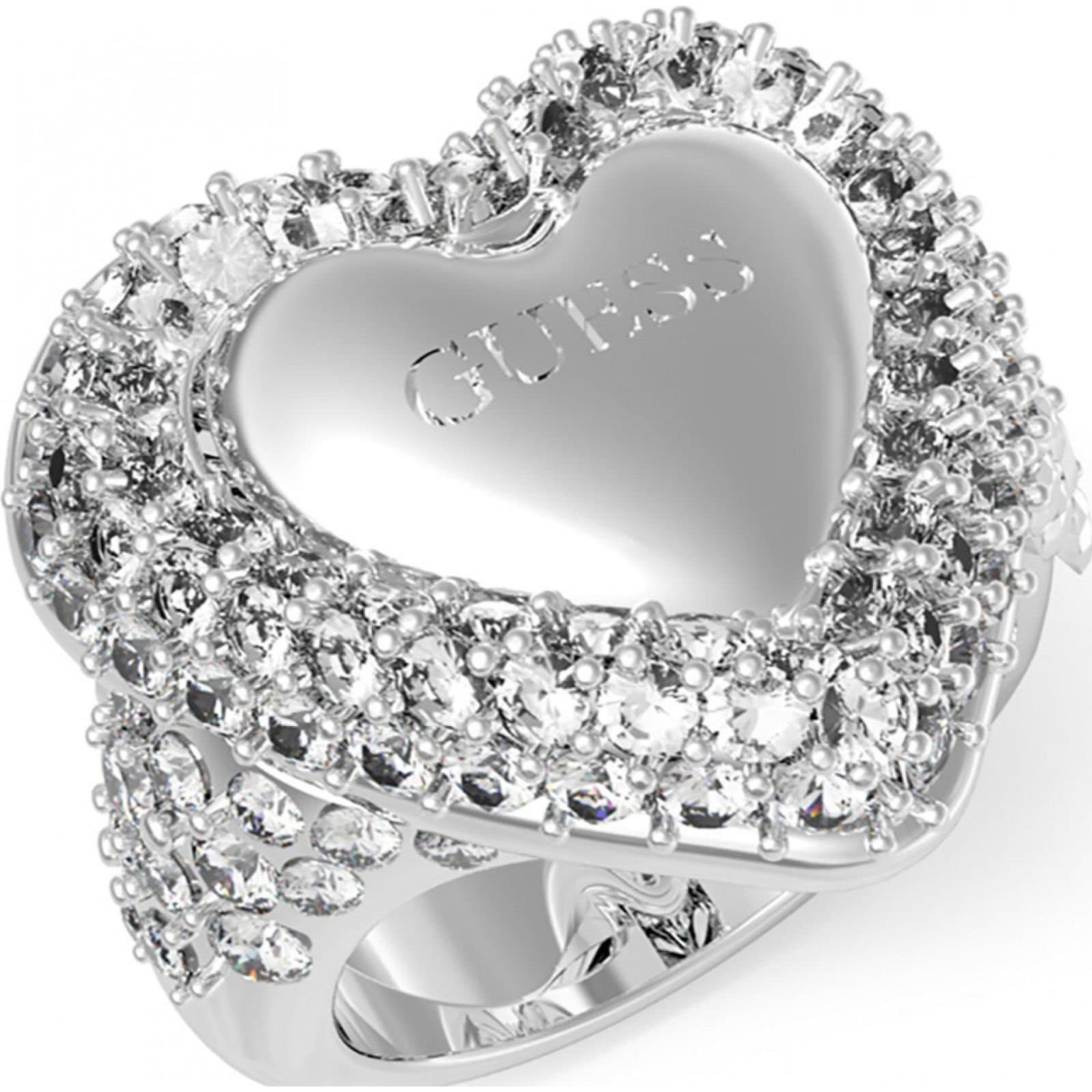 Guess Guess Women's JUBR05019JWRH52 Ring in Silver