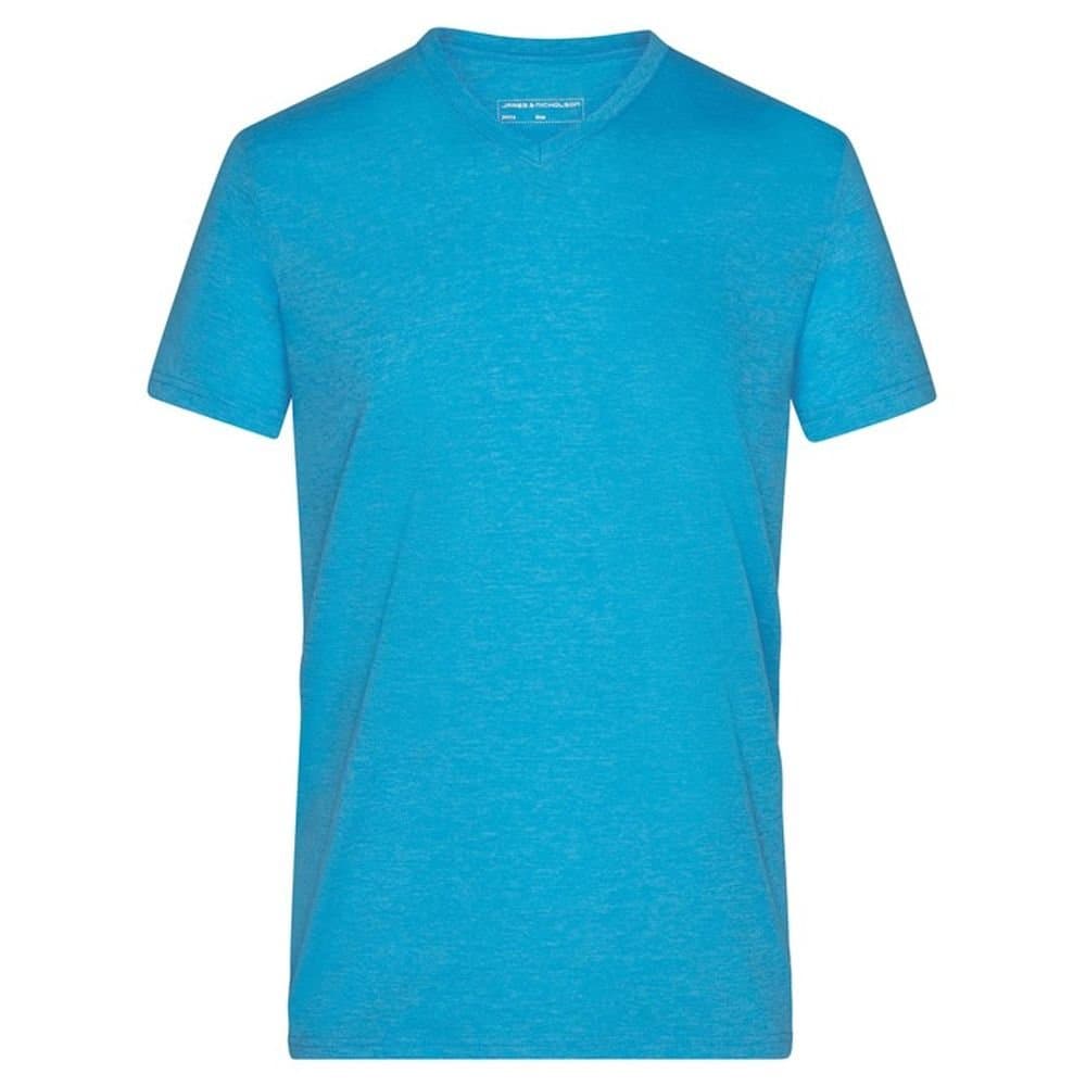 James and Nicholson James and Nicholson Men's Heather T-Shirt in Turquoise