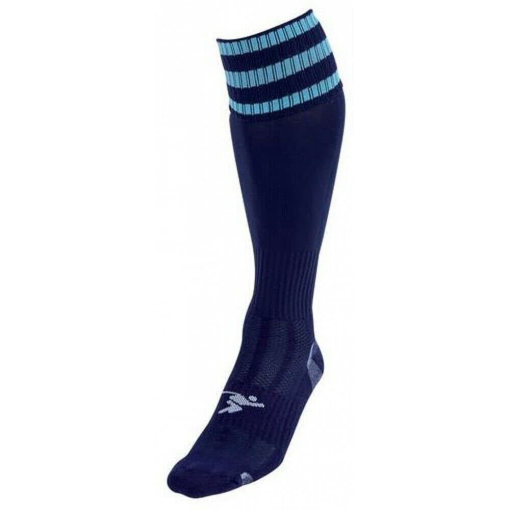 Precision Precision Men's Mid Navy 3 Stripe Pro Football Socks