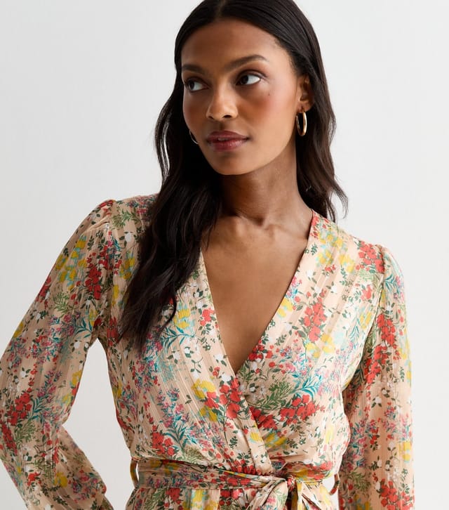 Gini London Women's Multicoloured Floral Chiffon Mini Dress Gini London New Look - 2