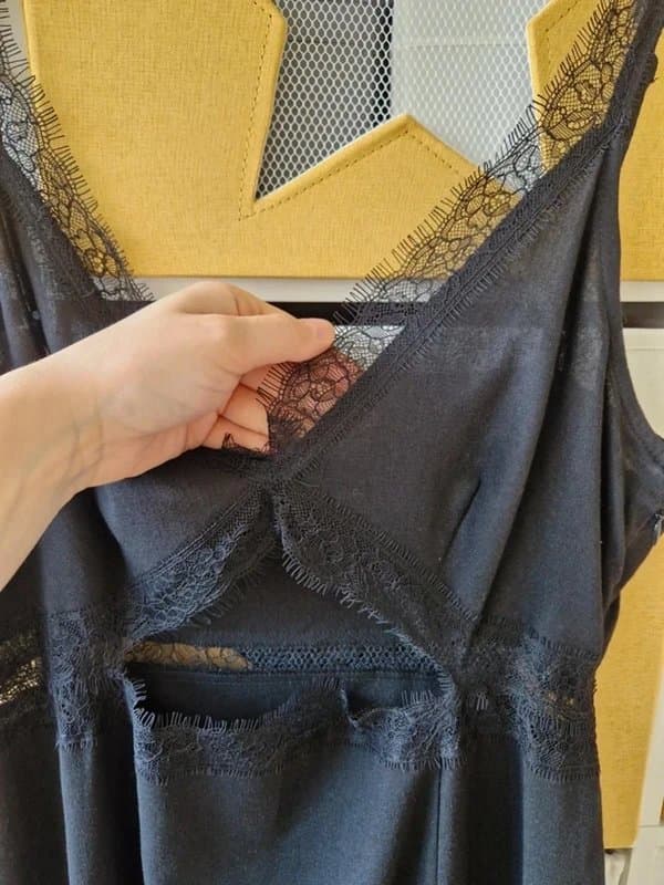 Never Fully Dressed Never fully dressed women's black Linen Mimi dress size 16