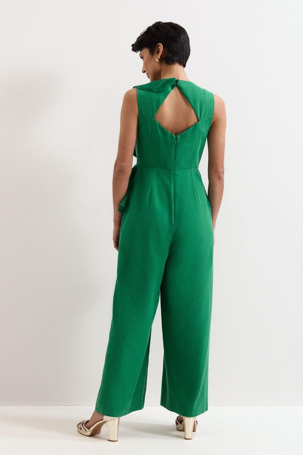 Phase Eight Phase Eight Women's Jillian Wide Leg Jumpsuit in Emerald - 4