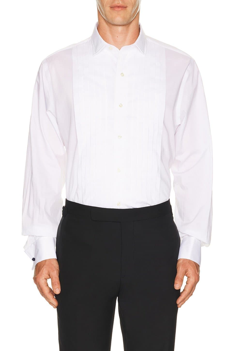 revolve Revolve White Poplin Dress Shirt