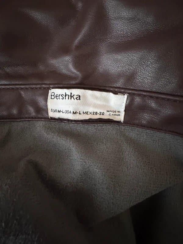 Bershka Bershka Brown Leather Jacket