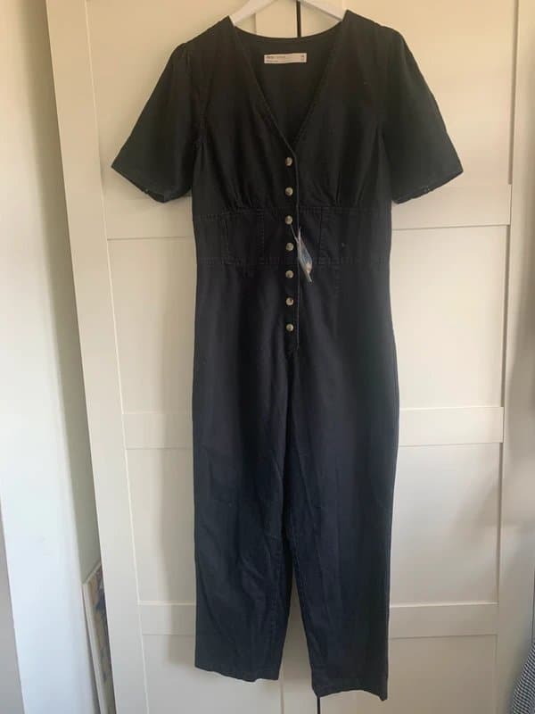 ASOS Asos Black Denim Jumpsuit