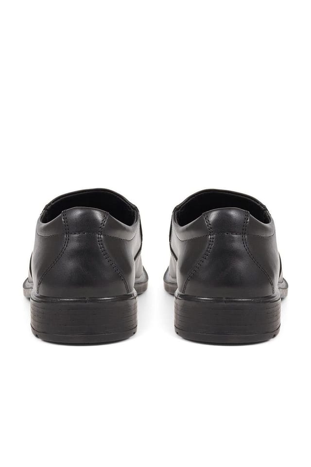 Pavers Pavers Men's Smart Leather Slip-On Shoes in Black - 3
