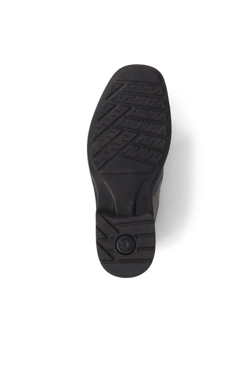 Pavers Pavers Men's Smart Leather Slip-On Shoes in Black - 4