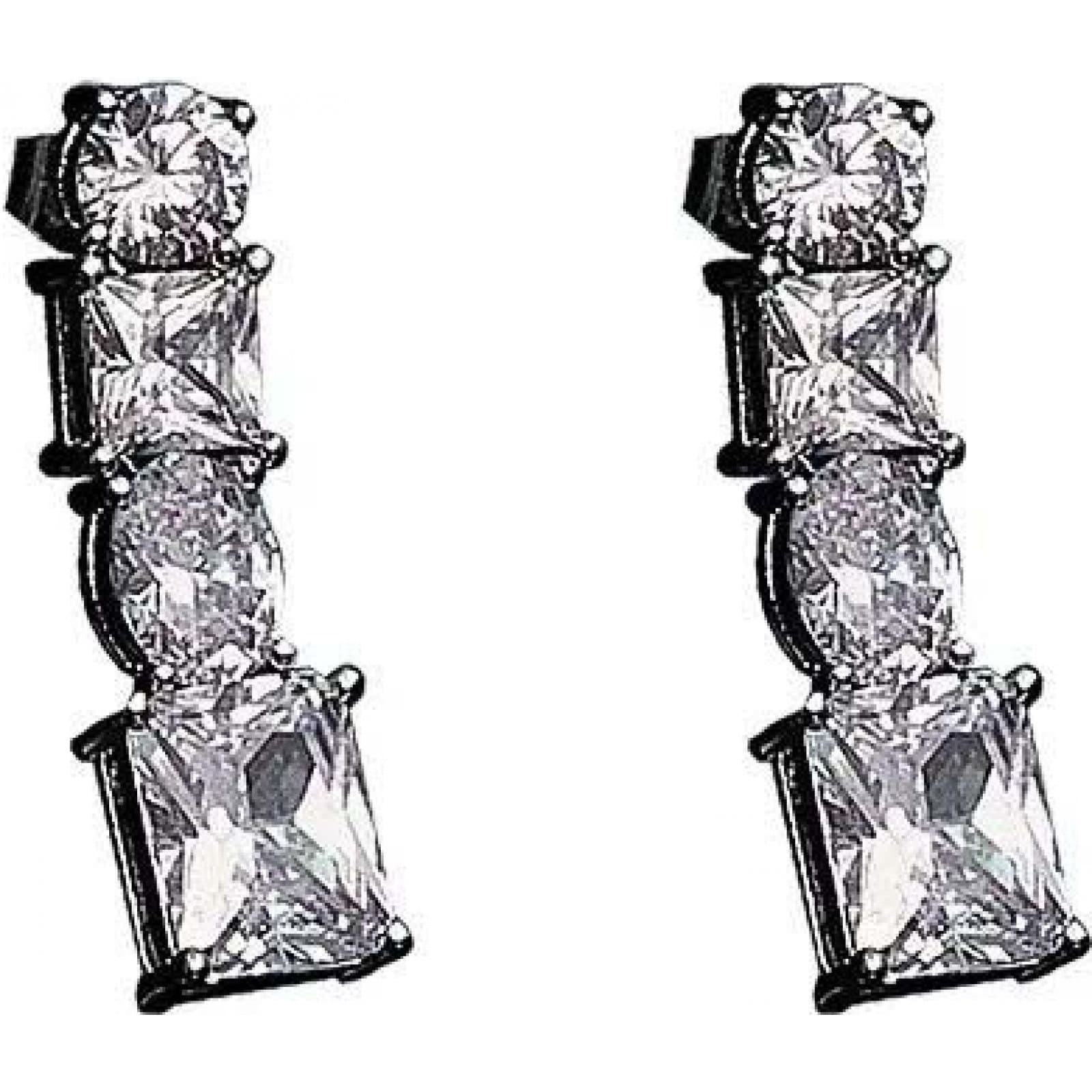 Chiara Ferragni Chiara Ferragni Silver Crystal Stud Earrings