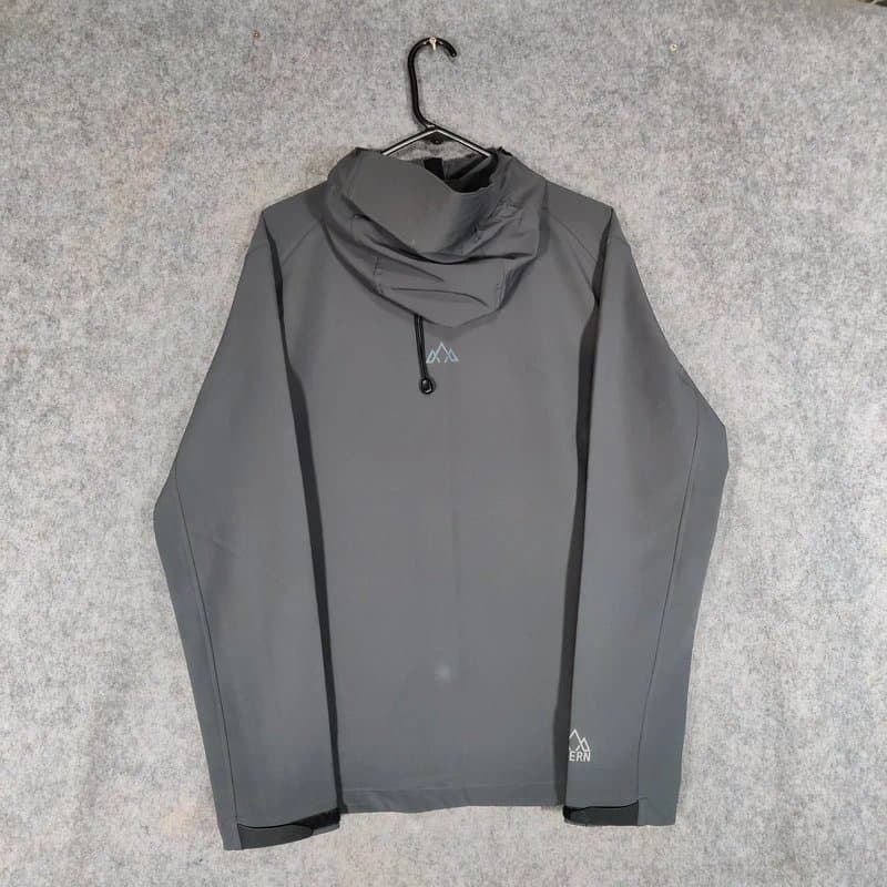 fjern Fjern Jacket Mens Size Small Grey Full Zip Hooded Softshell Outdoor Grenser