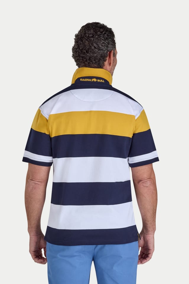 raging bull Raging Bull Men's Chestband Stripe Jersey Polo - 2