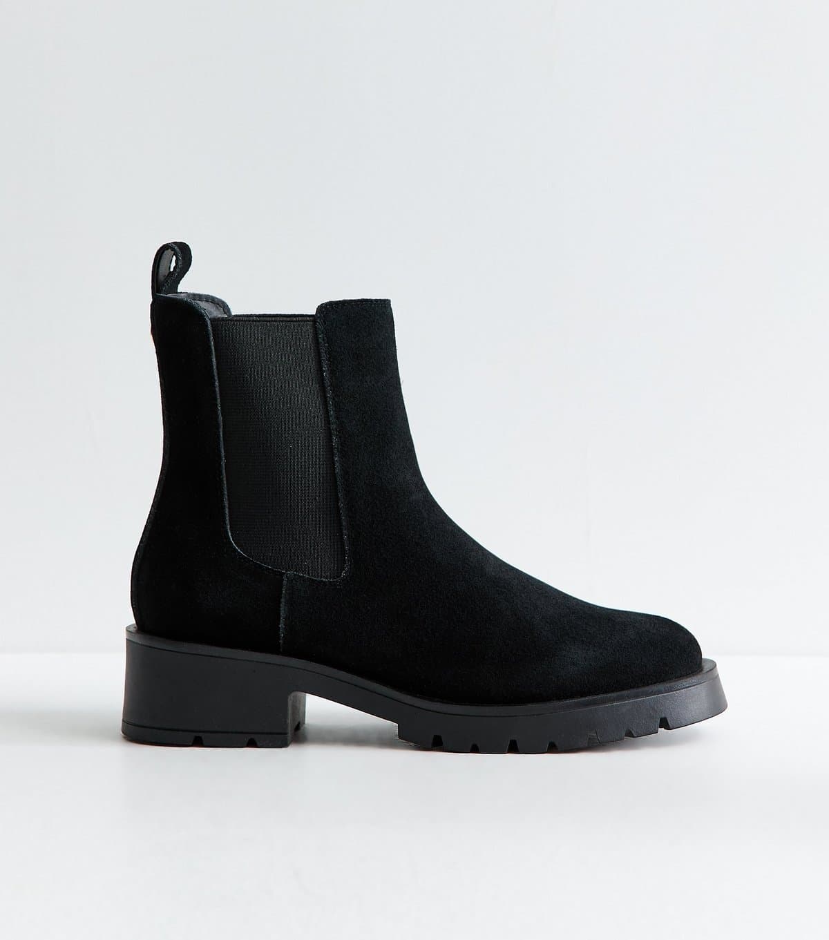 New Look Women's Black Real Suede Chelsea Boots New Look