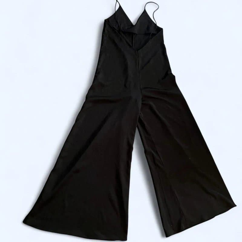 ASOS ASOS black wide leg jumpsuit strappy minimalist Size 8 🖤