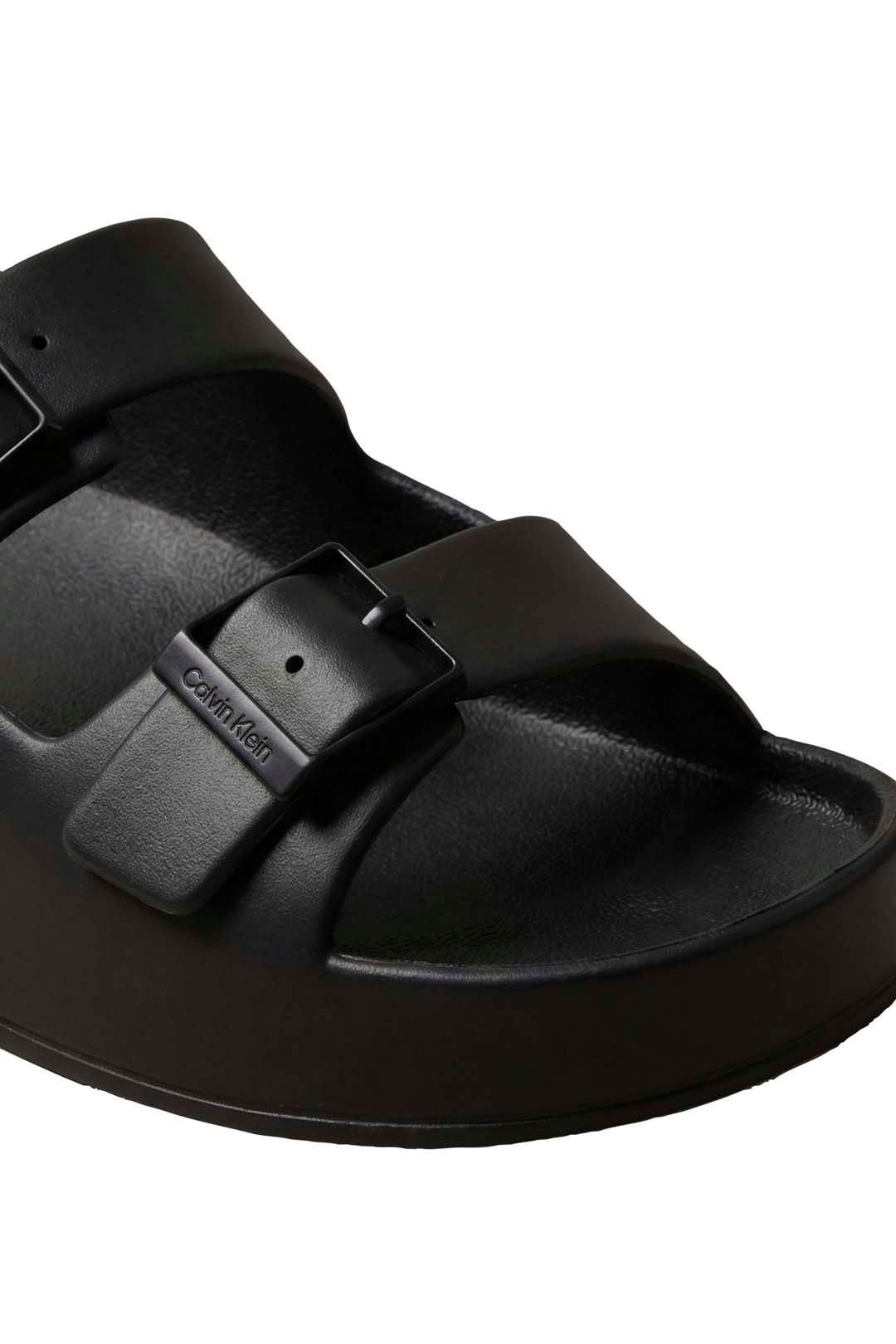 Calvin Klein Calvin Klein Men's Ergon Eva Double Bar Sandal Triple Black - 4