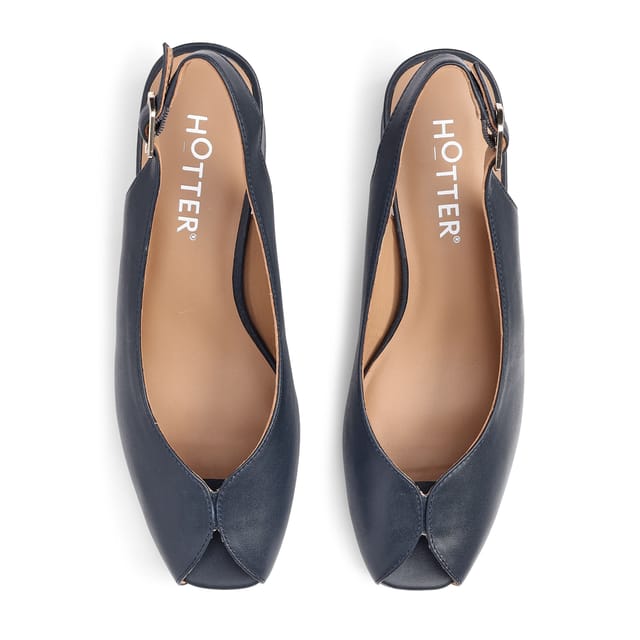 Hotter Hotter Women's 'Studio' Slingbacks in Navy - 3