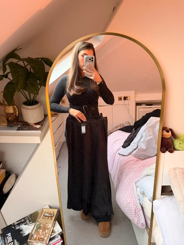 New Look New look satin midi skirt - 1