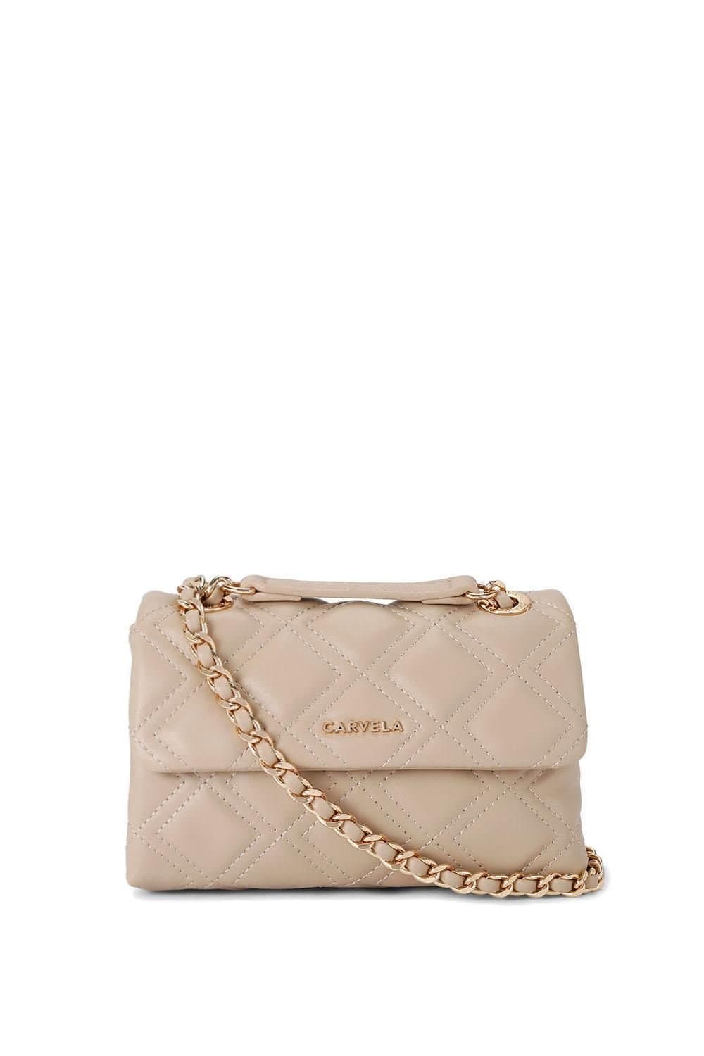 Carvela Carvela Women's 'Rosa Chain Shoulder' Bag in Taupe