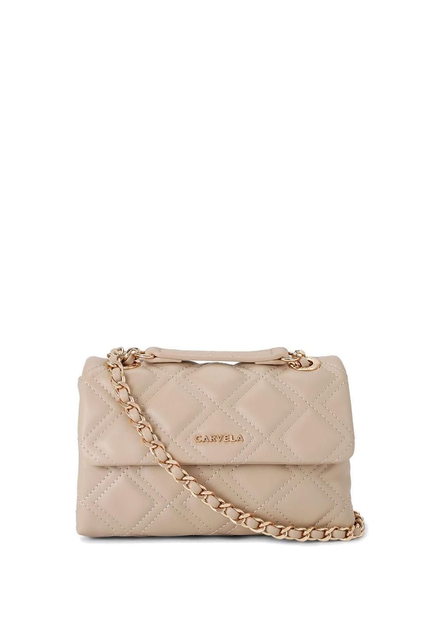 Carvela Carvela Women's 'Rosa Chain Shoulder' Bag in Taupe - 1