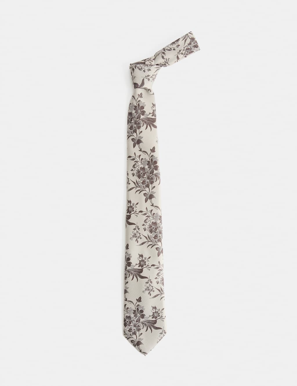 Marks & Spencer M&S Floral Tie Neutral
