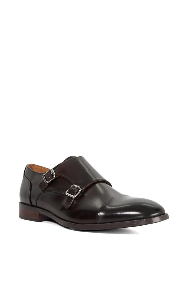 Dune London Dune London Men's Wide Fit 'Satchin 2' Leather Derbies in Black - 2