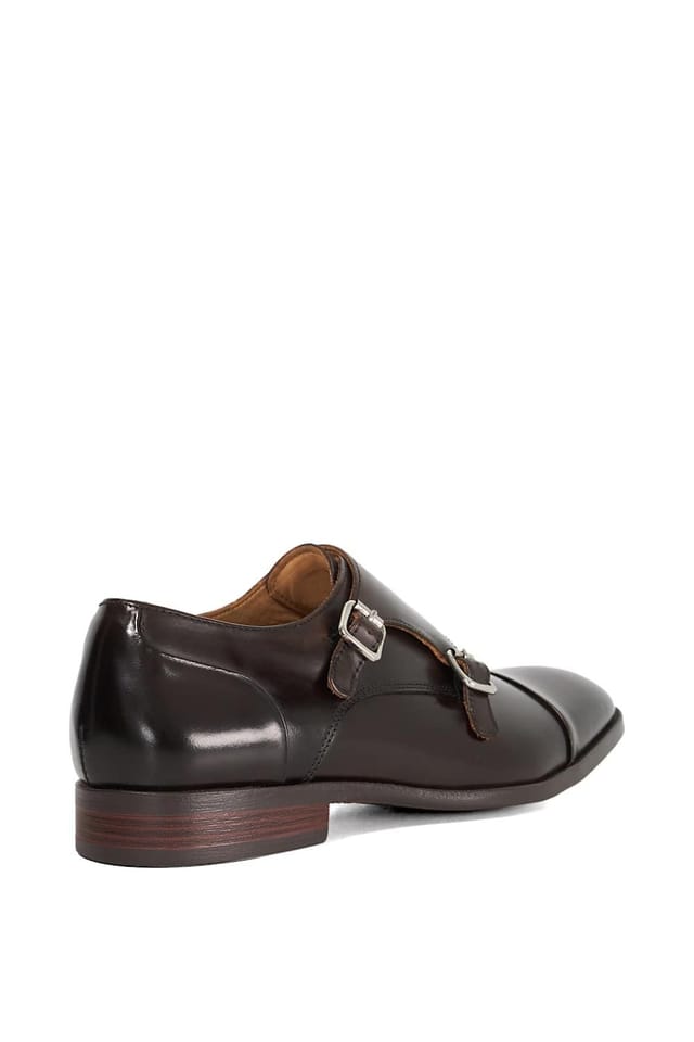 Dune London Dune London Men's Wide Fit 'Satchin 2' Leather Derbies in Black - 3