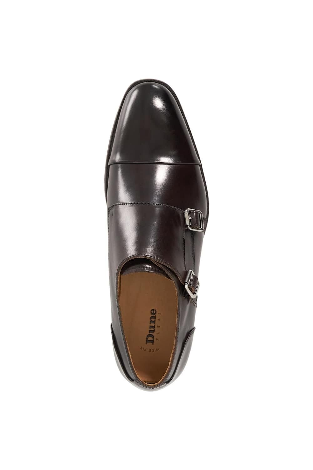 Dune London Dune London Men's Wide Fit 'Satchin 2' Leather Derbies in Black - 4