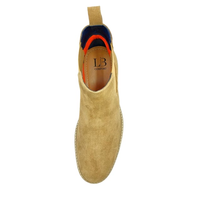LB COMFORT LB COMFORT Men's Rufus Leather Boots in Camel - 3