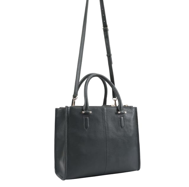 Paul Costelloe Paul Costelloe Women's Enigma Leather Multi Way Bag in Green - 2