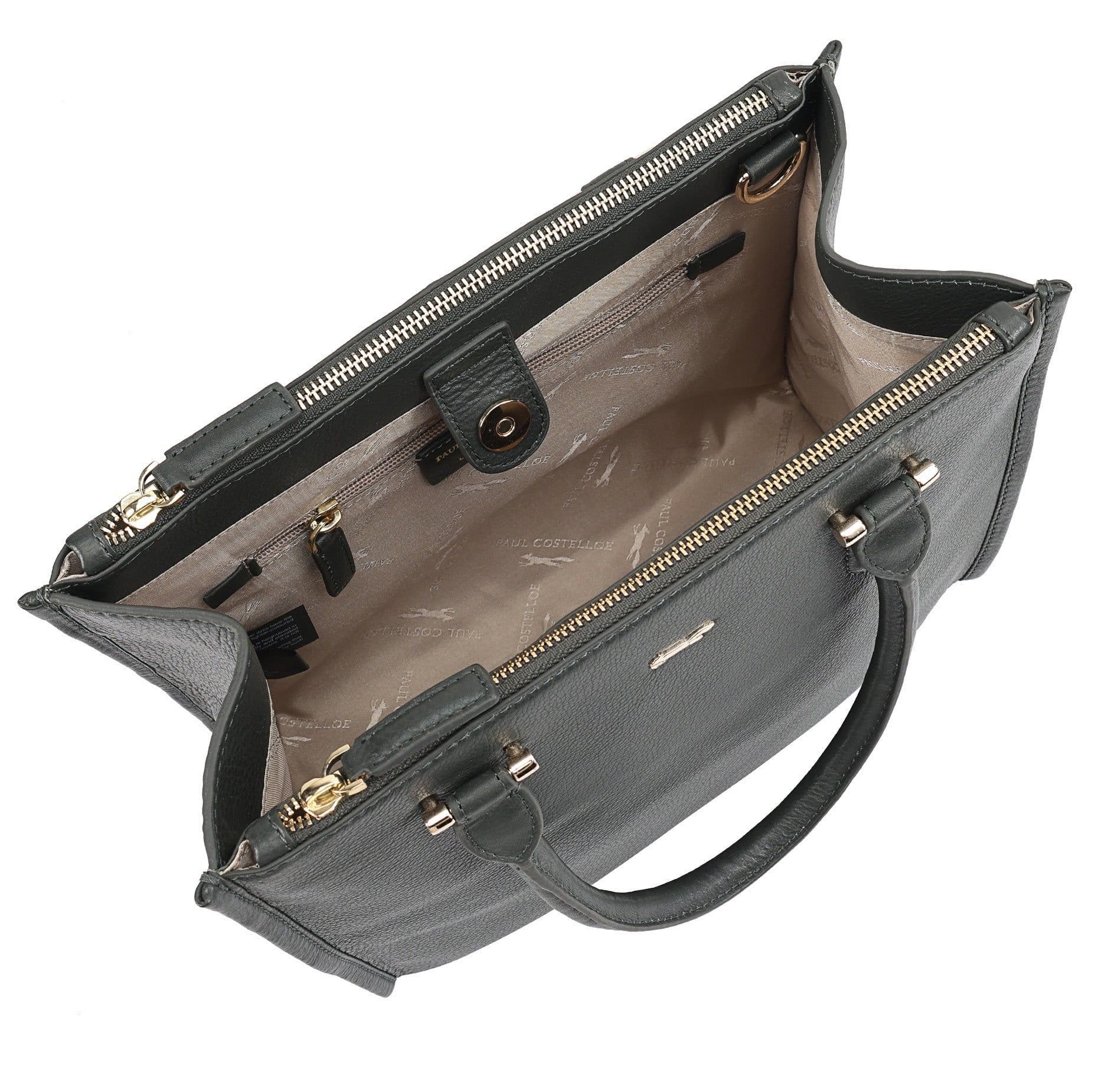 Paul Costelloe Paul Costelloe Women's Enigma Leather Multi Way Bag in Green - 4