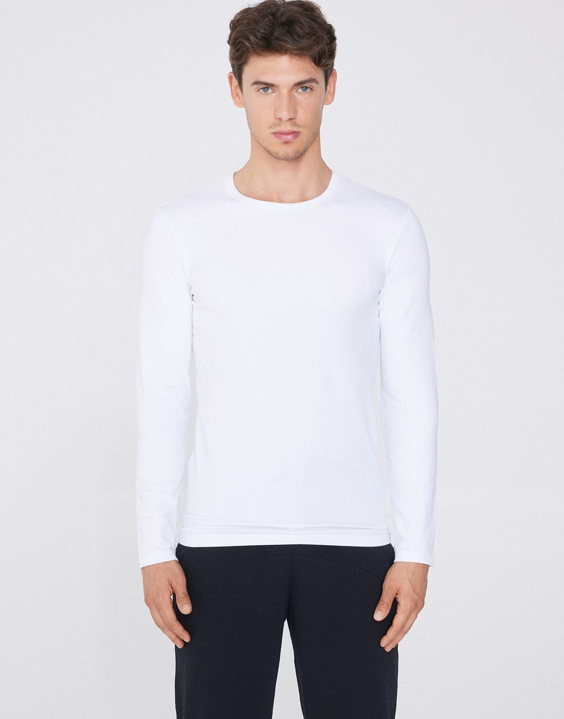ASOS Tezenis Long-sleeve round-neck thermal top in white