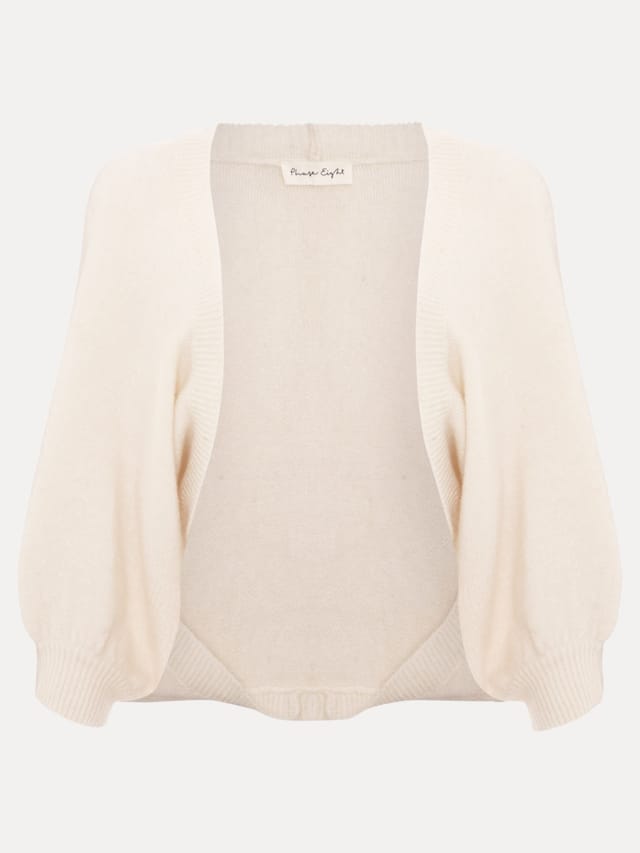 Phase Eight Phase Eight Women's Leanne Knitted Shrug in Warm White - 2