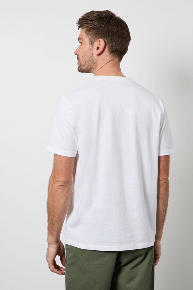 Maine Maine Men's White Outdoors Printed T-Shirt - 3