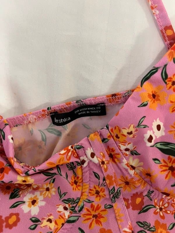 Bershka Bershka Floral Crop Top
