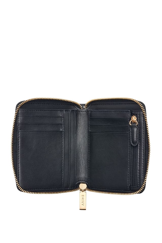 DKNY DKNY Women's Avril Sm Zip Around Wallet-Boxed Black - 3