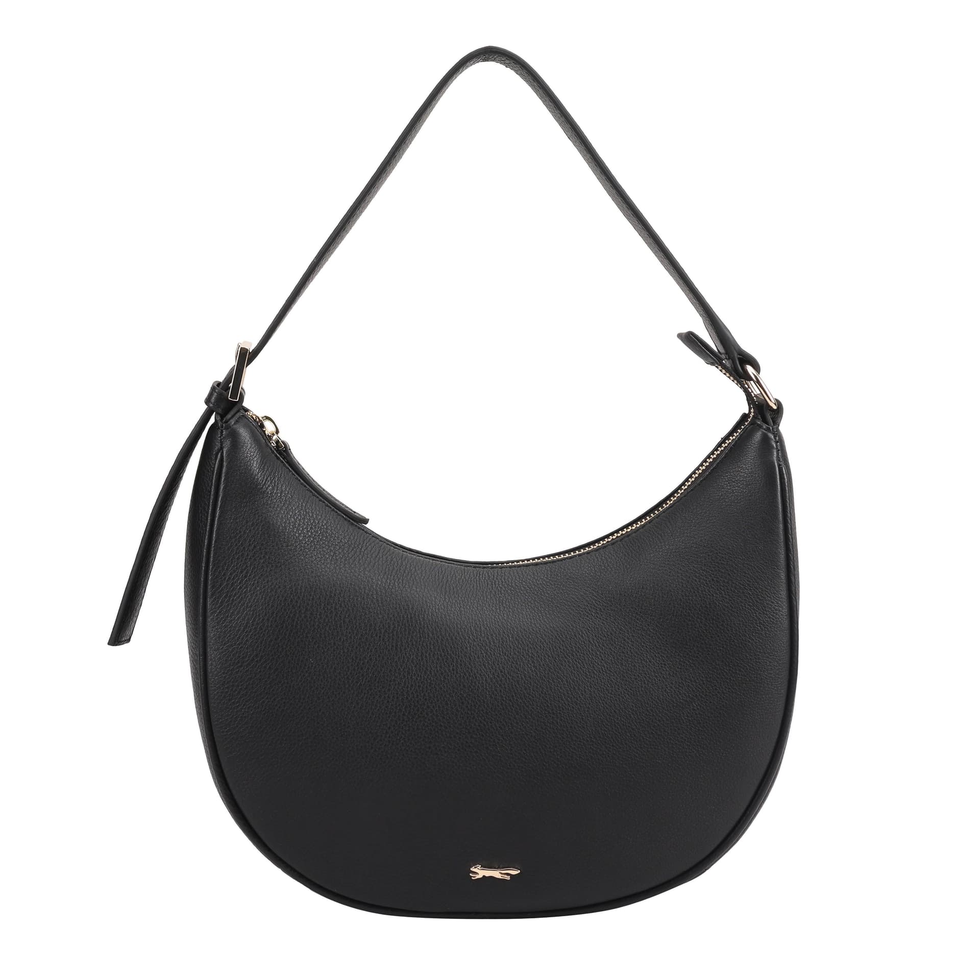 Paul Costelloe Paul Costelloe Women's Kiewa Leather Shoulder Bag in Jet Black