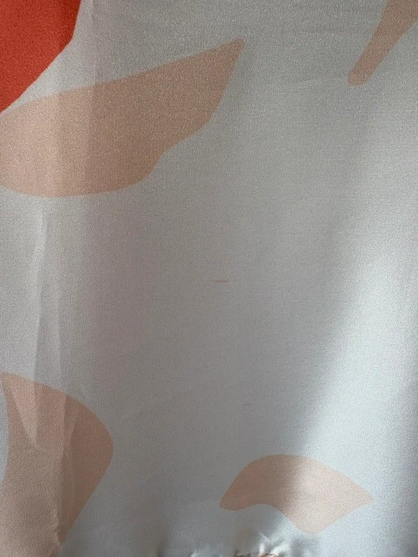 Never Fully Dressed Never Fully Dressed Spring Coral Floral Satin Peplum Mini Dress - Size 10 - 1