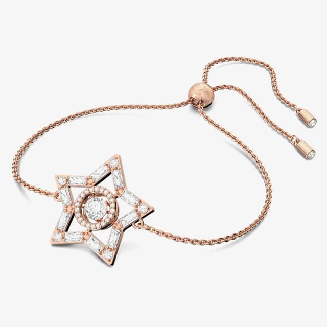 Swarovski Swarovski Women's Stella Rose Gold Tone Plated Crystal Star Bracelet 5617882 - 2