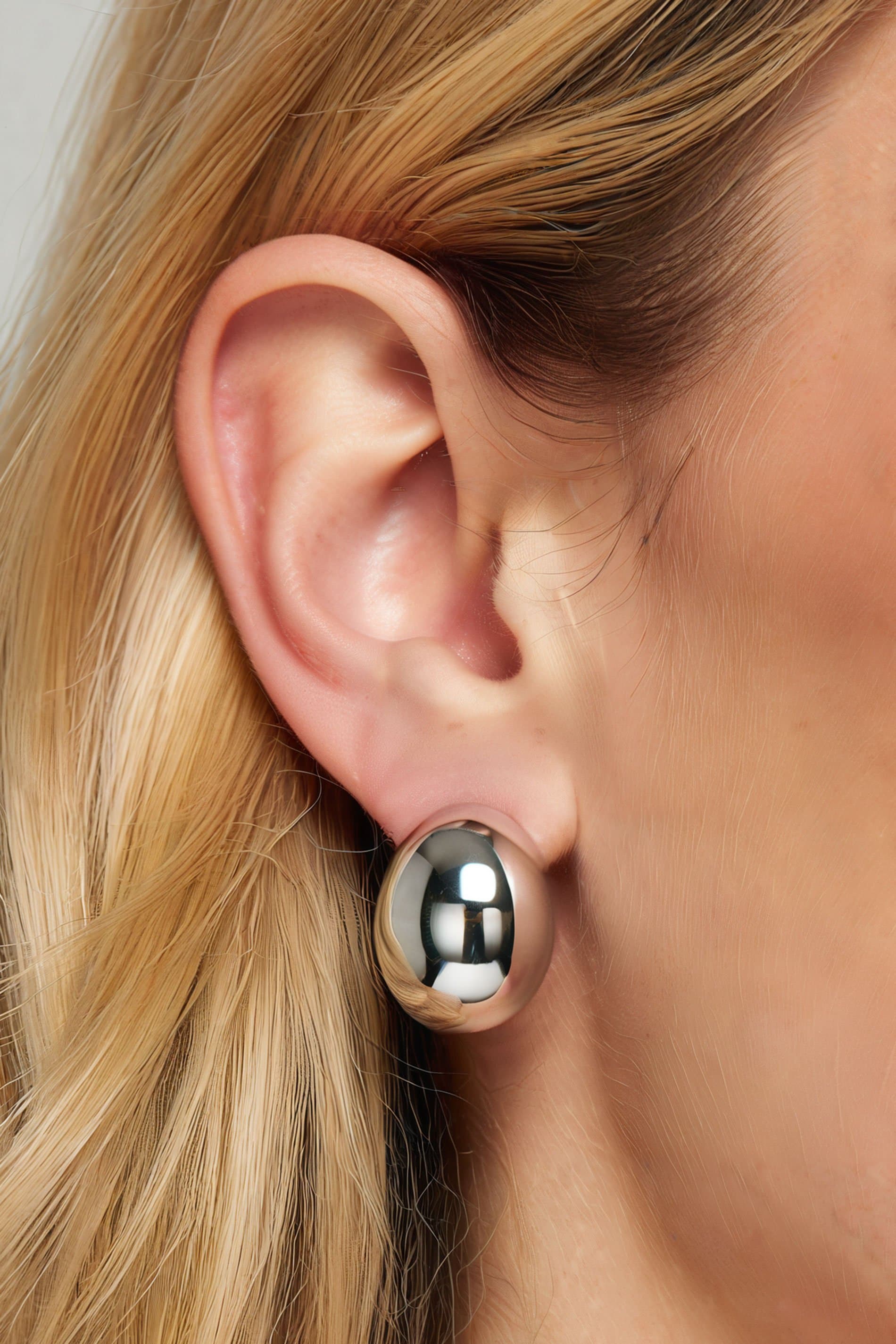 Yours Silver Tone Statement Stud Earrings