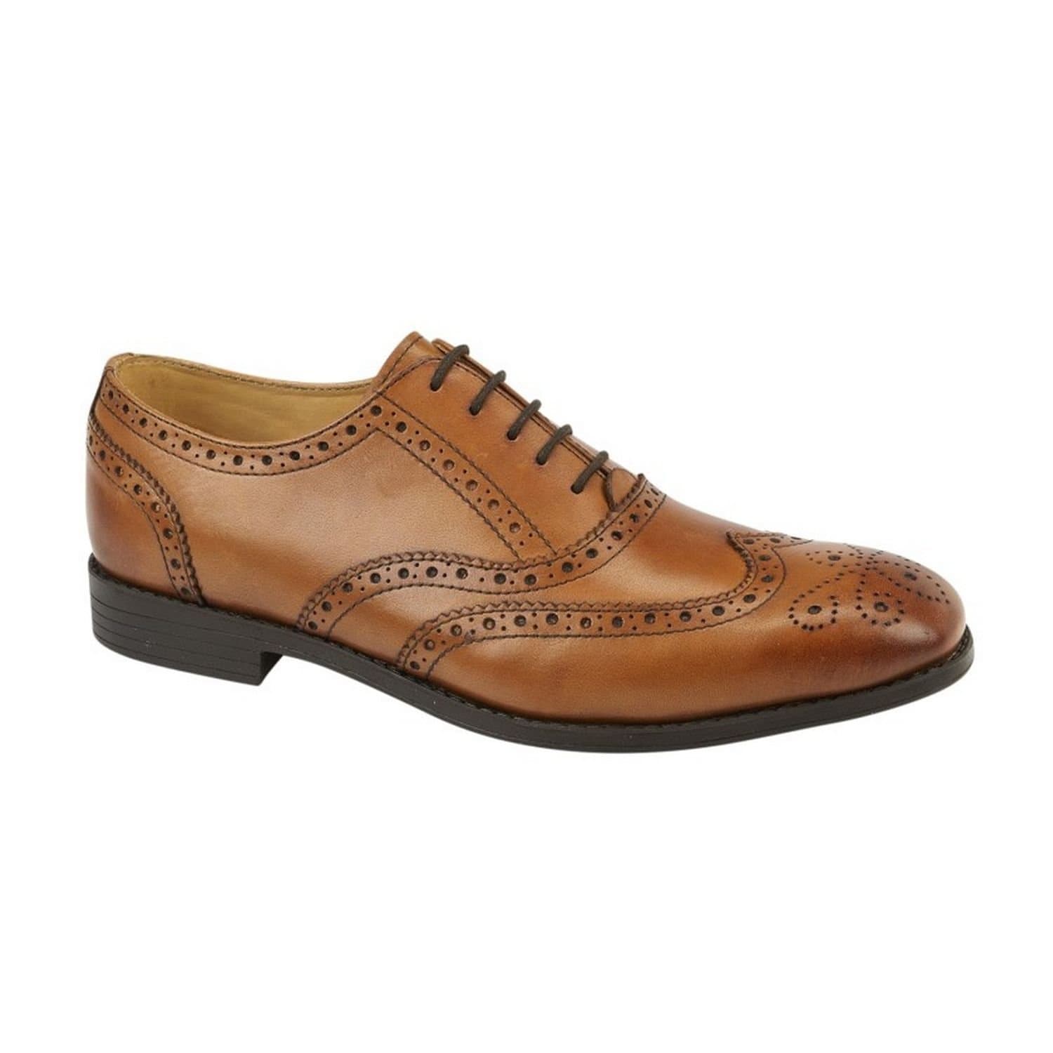 Tredflex Tredflex Men's Leather Brogues in Tan