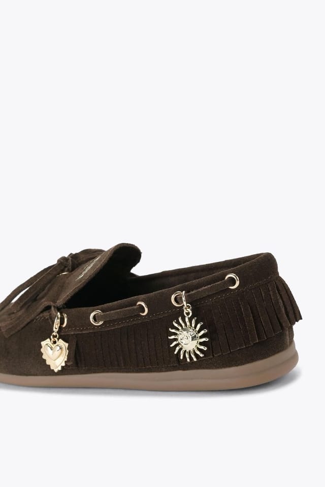 Steve Madden STEVE MADDEN Women's 'Rascals Dark Brown Suede' Suede Flats - 3